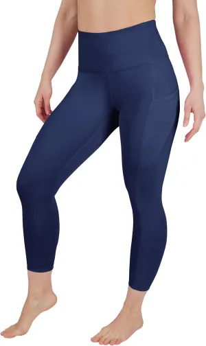 90 Degree By Reflex Womens High Waisted Capri Legging Side Pocket Squat Proof Gym Workout Yoga Pant