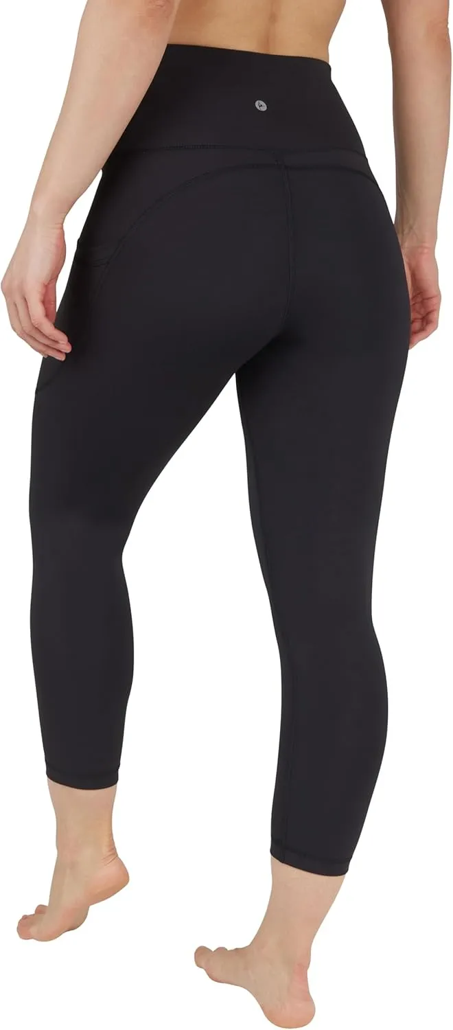 90 Degree By Reflex Womens High Waisted Capri Legging Side Pocket Squat Proof Gym Workout Yoga Pant