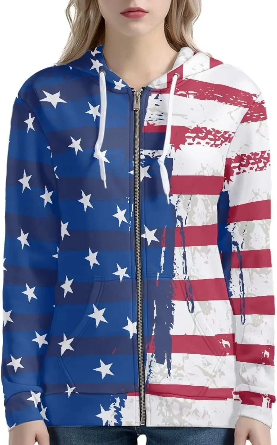AFPANQZ Women's Zip Up Hoodie Hooded Sweatshirt Casual Oversize Long Sleeves Hoodie Full Zipper Tops Activewear XS-5XL