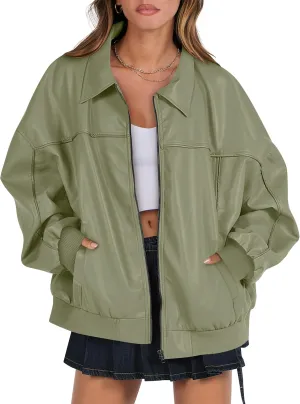ANRABESS Womens Oversized Leather Jackets Faux Suede Fall Fashion Motorcycle Coats Winter Outfits Clothes 2025