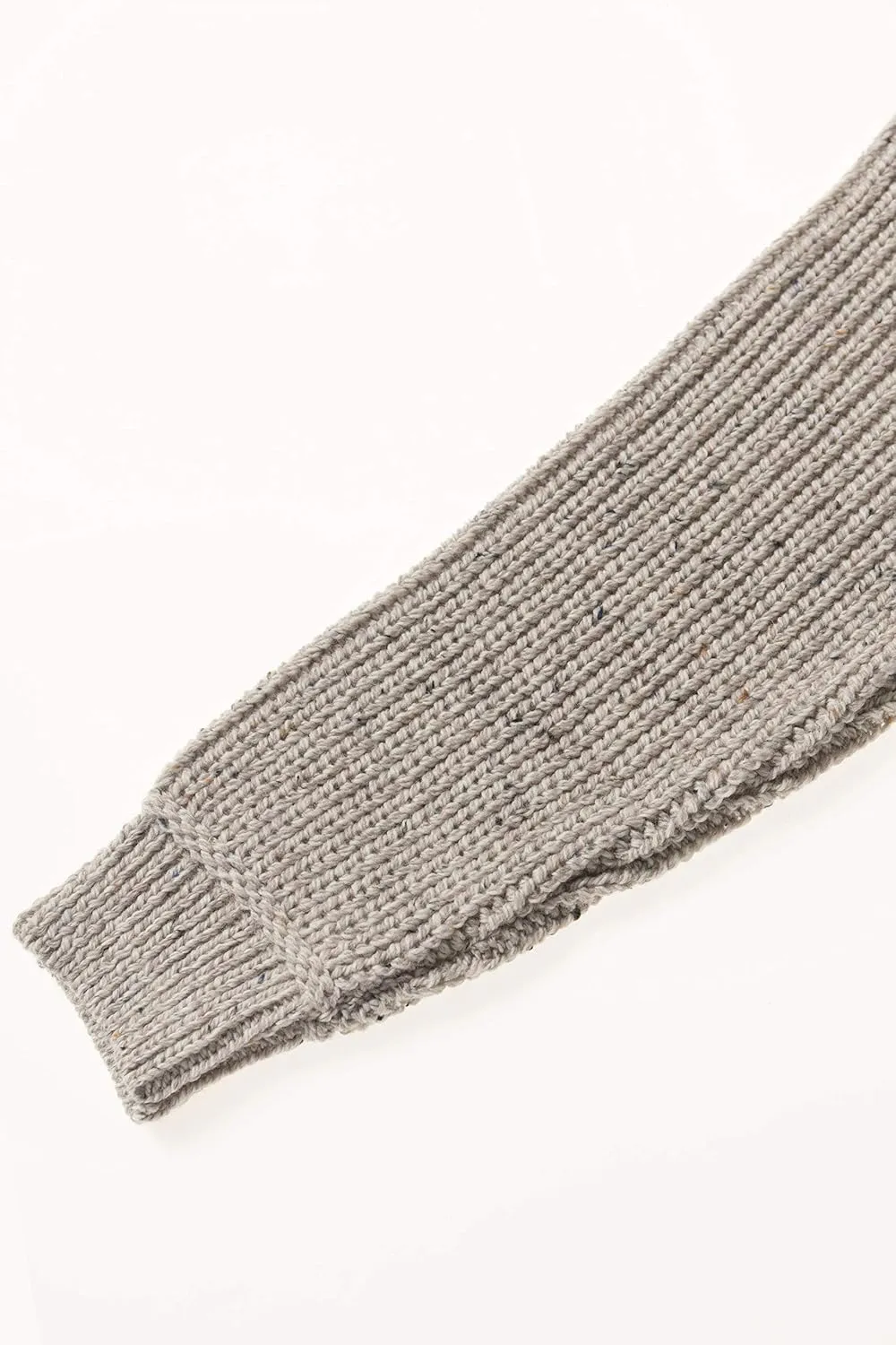 Aran Crafts Men's Irish Cable Knitted Ribbed Shawl Cardigan (100% Merino Wool)