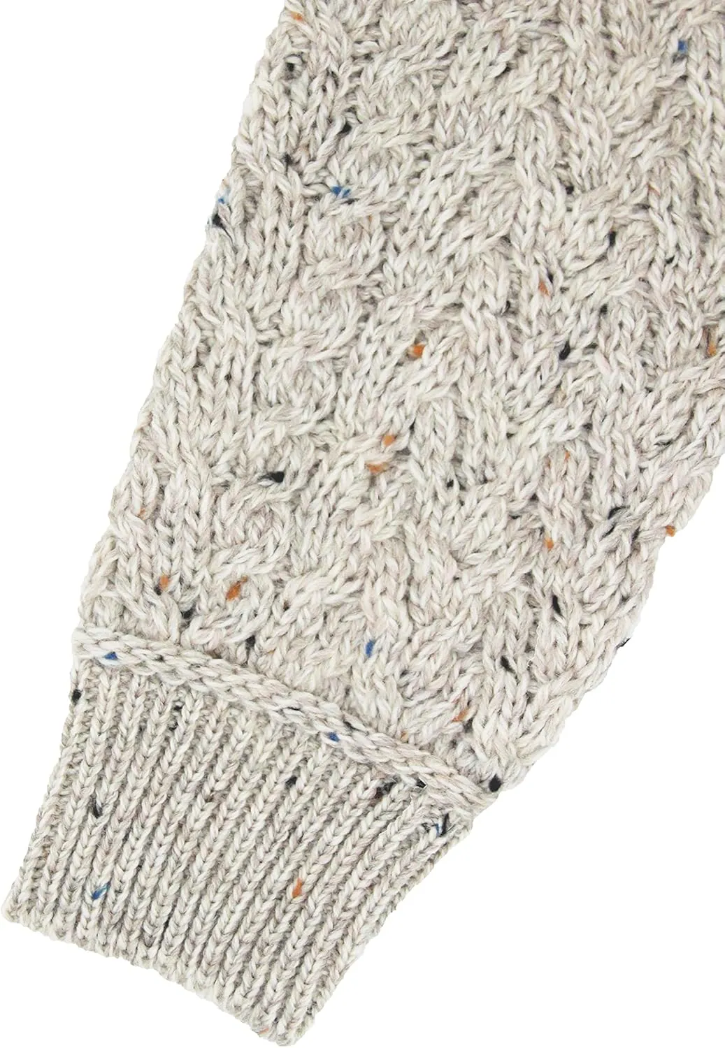 Aran Crafts Men's Irish Cable Knitted Zip Hooded Cardigan (100% Merino Wool)