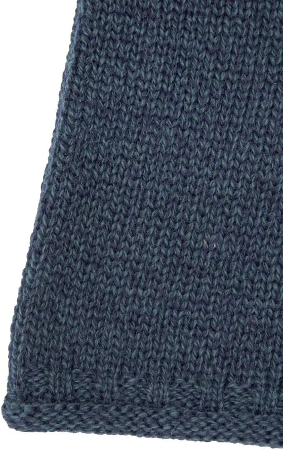 Aran Crafts Mens Plain Curl Neck Long Sleeve Sweater (100% Wool)