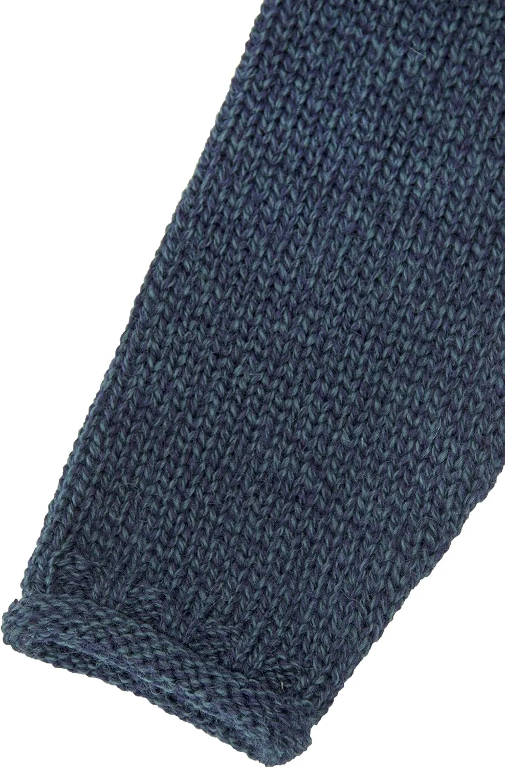 Aran Crafts Mens Plain Curl Neck Long Sleeve Sweater (100% Wool)