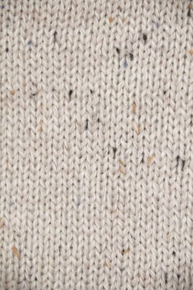 Aran Crafts Mens Plain Curl Neck Long Sleeve Sweater (100% Wool)