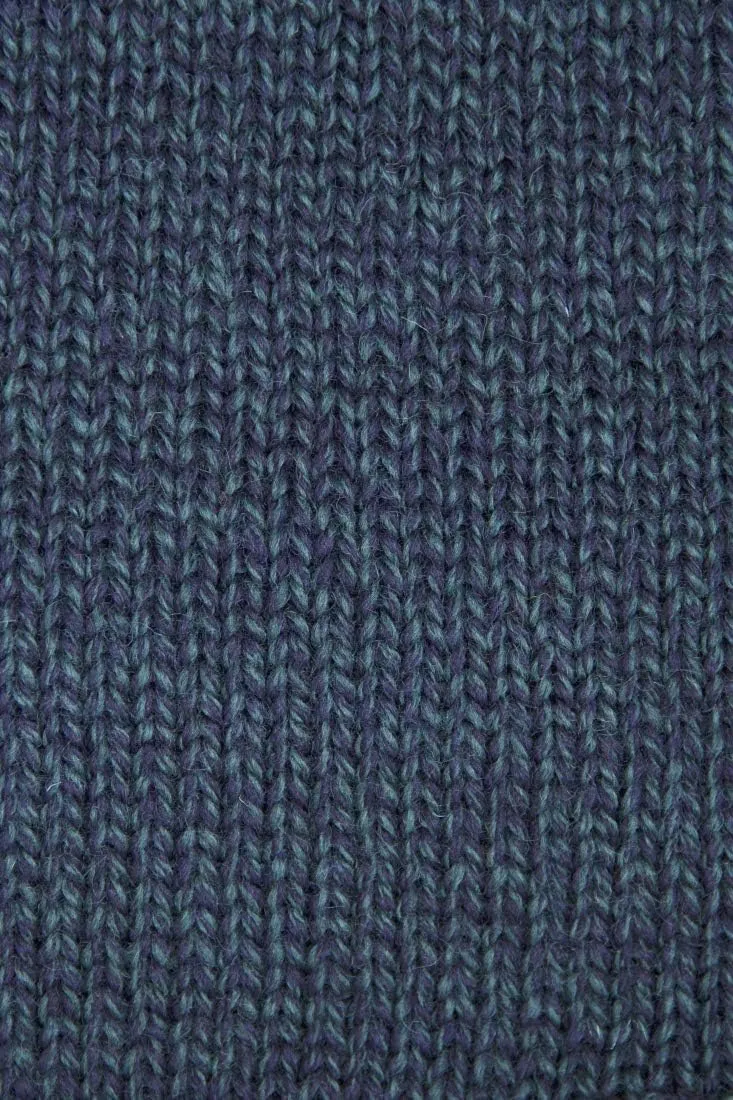 Aran Crafts Mens Plain Curl Neck Long Sleeve Sweater (100% Wool)