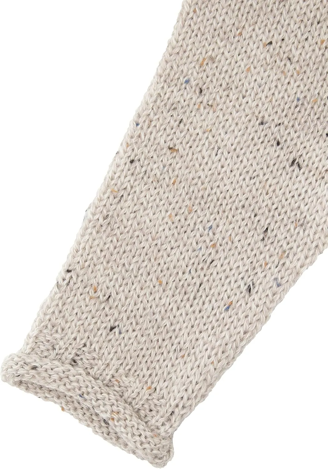 Aran Crafts Mens Plain Curl Neck Long Sleeve Sweater (100% Wool)