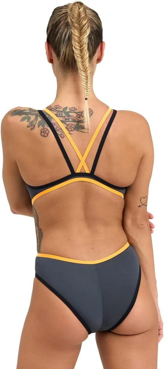 ARENA One Women's Sports Swimsuit Double Cross Back MaxLife One Piece Pool Racing Training Competitive Swim Bathing Suit