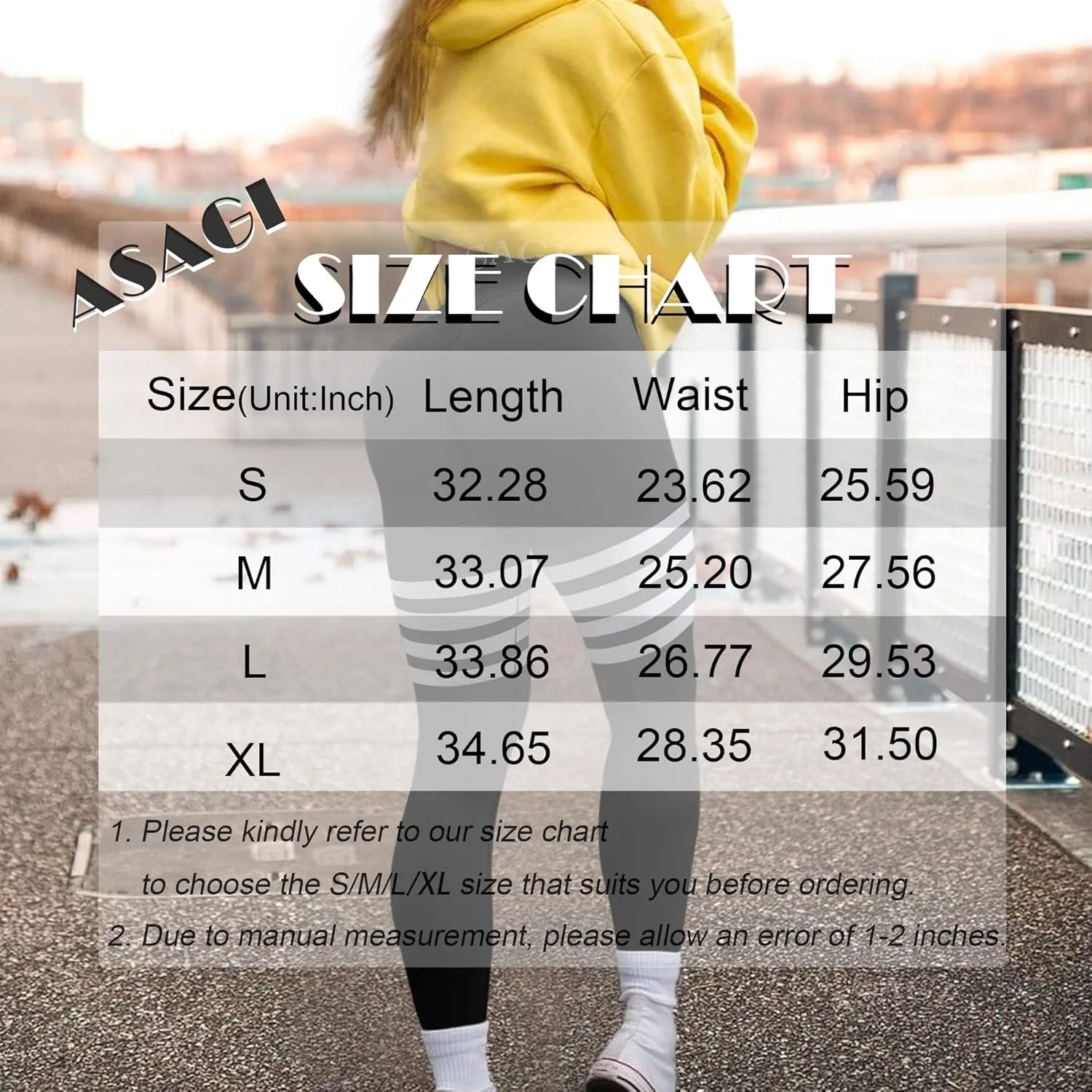 ASAGI Scrunch Butt Lifting Workout Leggings for Women High Waist Yoga Pants Amplify Gym Seamless Booty Tights