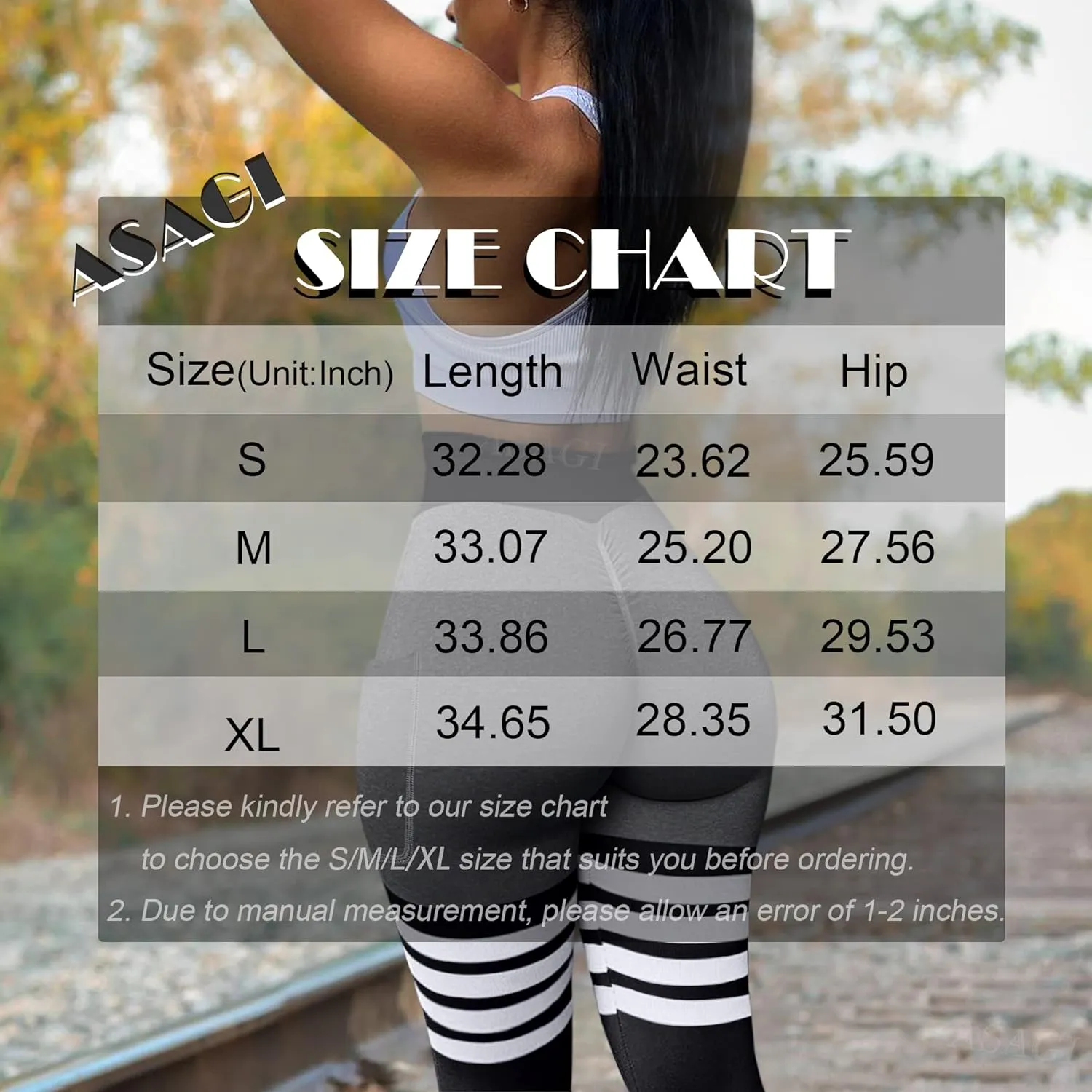 ASAGI Scrunch Butt Lifting Workout Leggings for Women High Waist Yoga Pants Amplify Gym Seamless Booty Tights