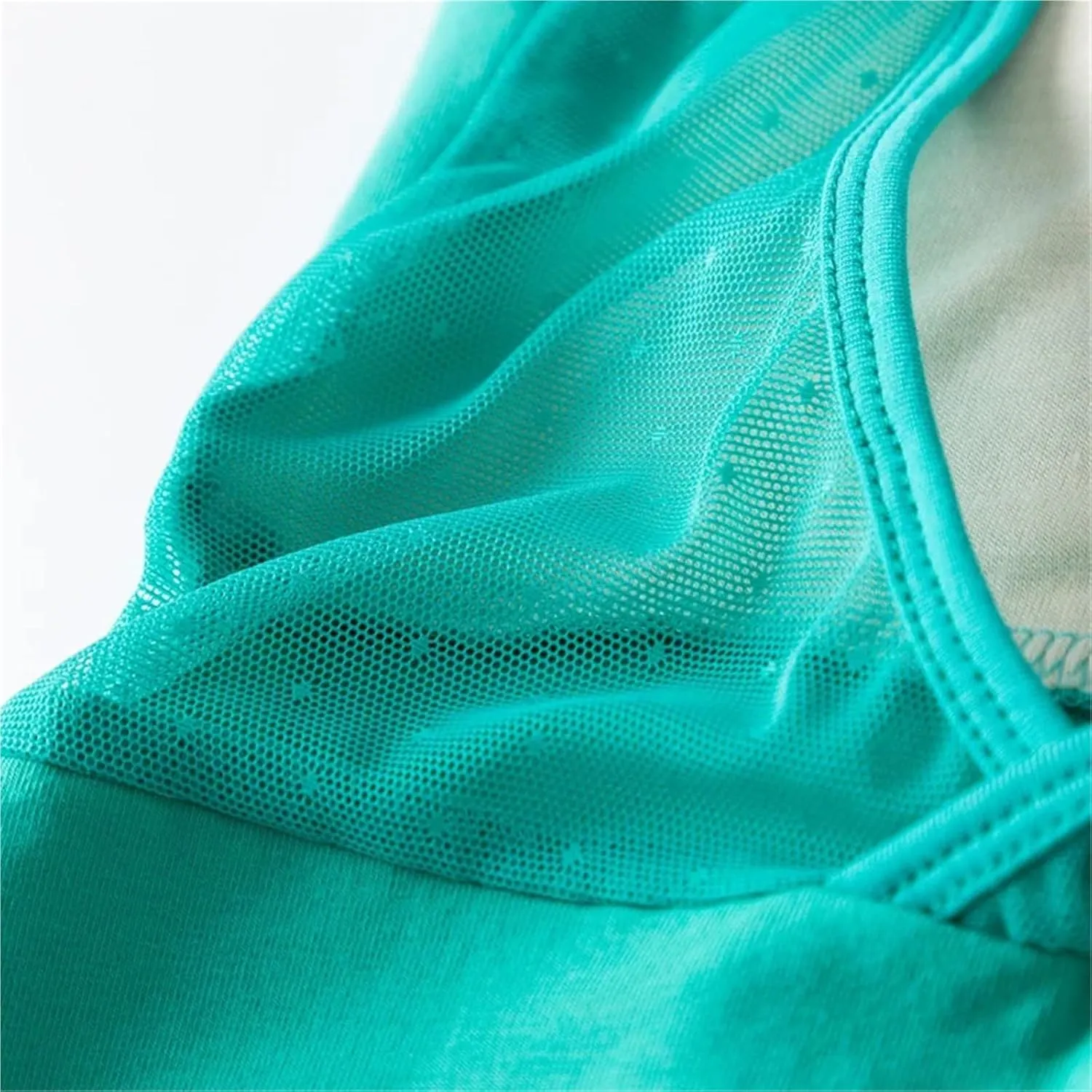 Ballet Cotton Spandex Ballet Dance Wear Girls Camisole Leotards(Light Green,M)