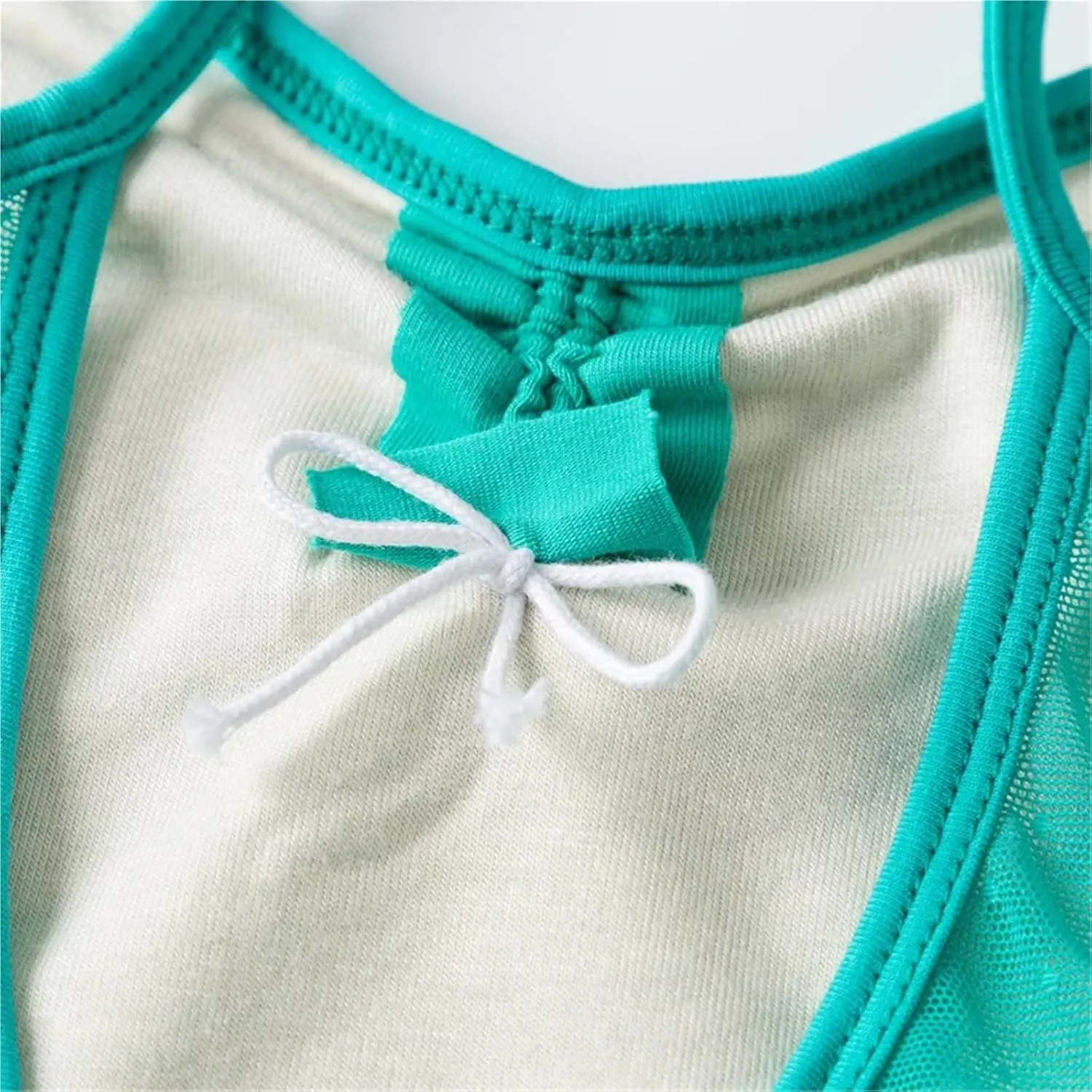 Ballet Cotton Spandex Ballet Dance Wear Girls Camisole Leotards(Light Green,M)