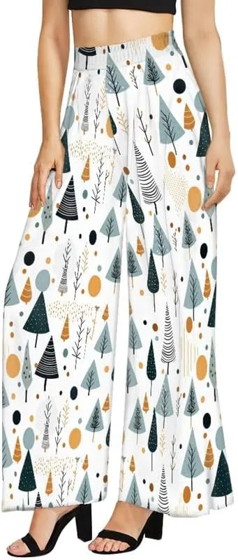 Blood Splatter Women's High Waist Pants Colorful Colorblock Beach Palazzo Long Pant Polka Dot Lounge Pant Trouser
