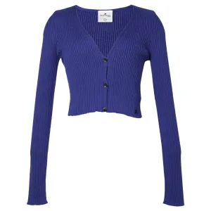 CARDIGAN SOLAR LIGHT RIB / 7102:SAPHIR