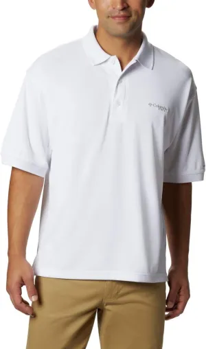 Columbia Men's Perfect Cast Polo Shirt, White, XX-Small