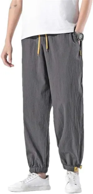 Cotton Summer Casual Pants Men's feet Trousers Harem Pants Men's Daily Versatile