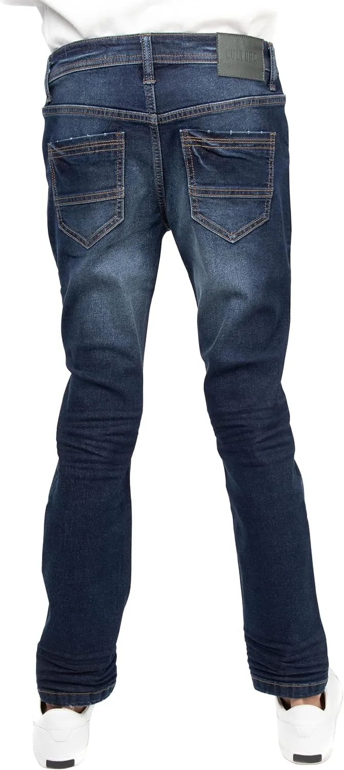 CULTURA Boys Pants (4-20), Big Boy & Little Kids Stretch Slim Fit Jeans for Boys