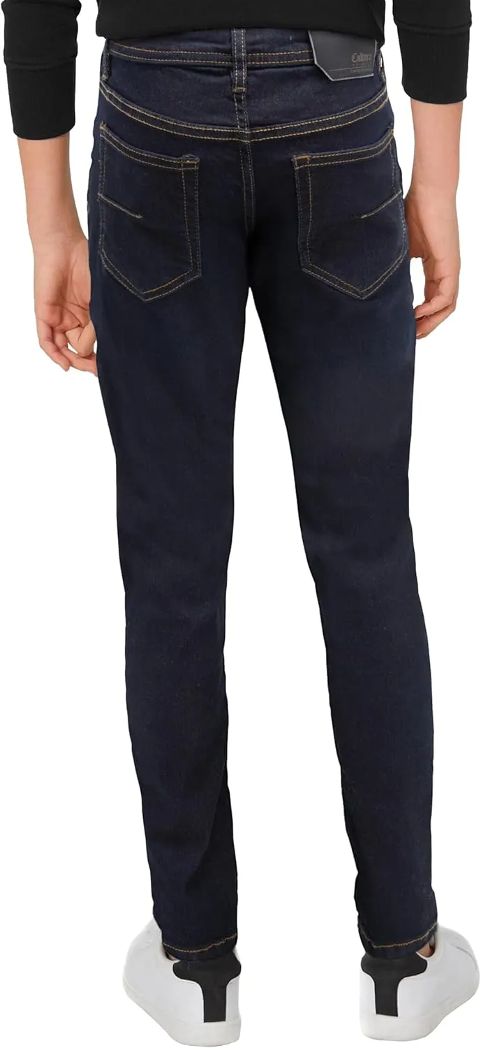 CULTURA Boys Pants (4-20), Big Boy & Little Kids Stretch Slim Fit Jeans for Boys