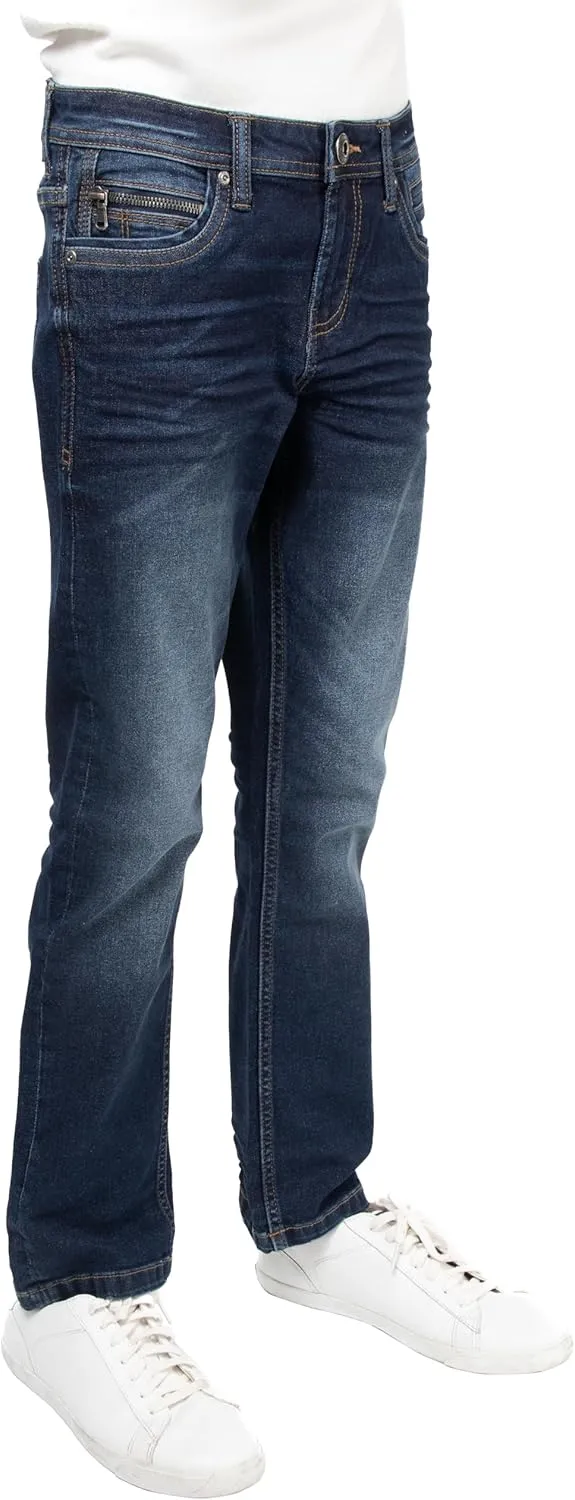 CULTURA Boys Pants (4-20), Big Boy & Little Kids Stretch Slim Fit Jeans for Boys