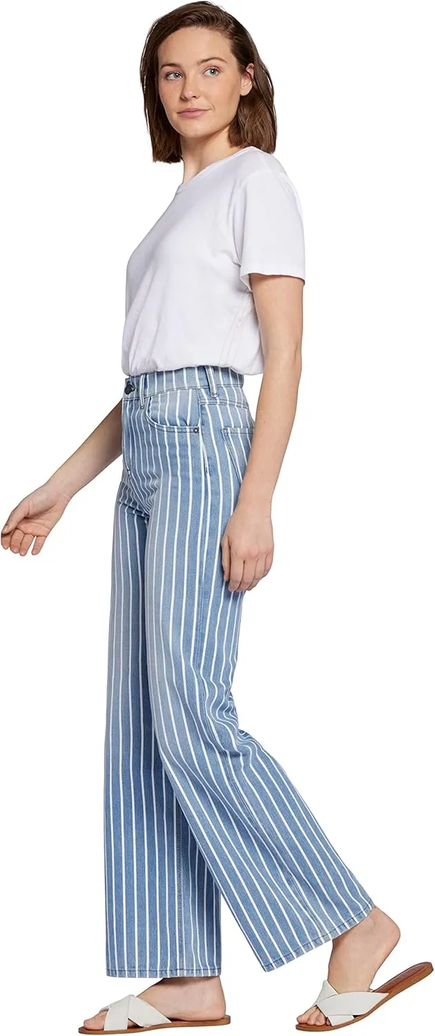 Current/Elliott Womens The Navigator Wide Leg Pant  High Rise Denim for Women
