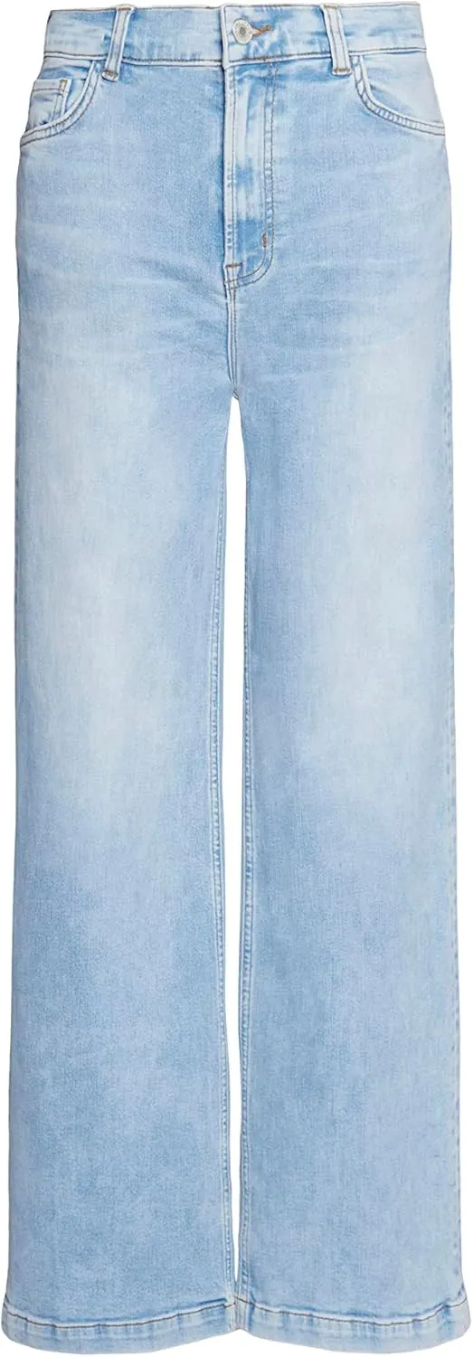 Current/Elliott Womens The Navigator Wide Leg Pant  High Rise Denim for Women