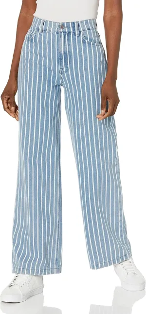 Current/Elliott Womens The Navigator Wide Leg Pant  High Rise Denim for Women
