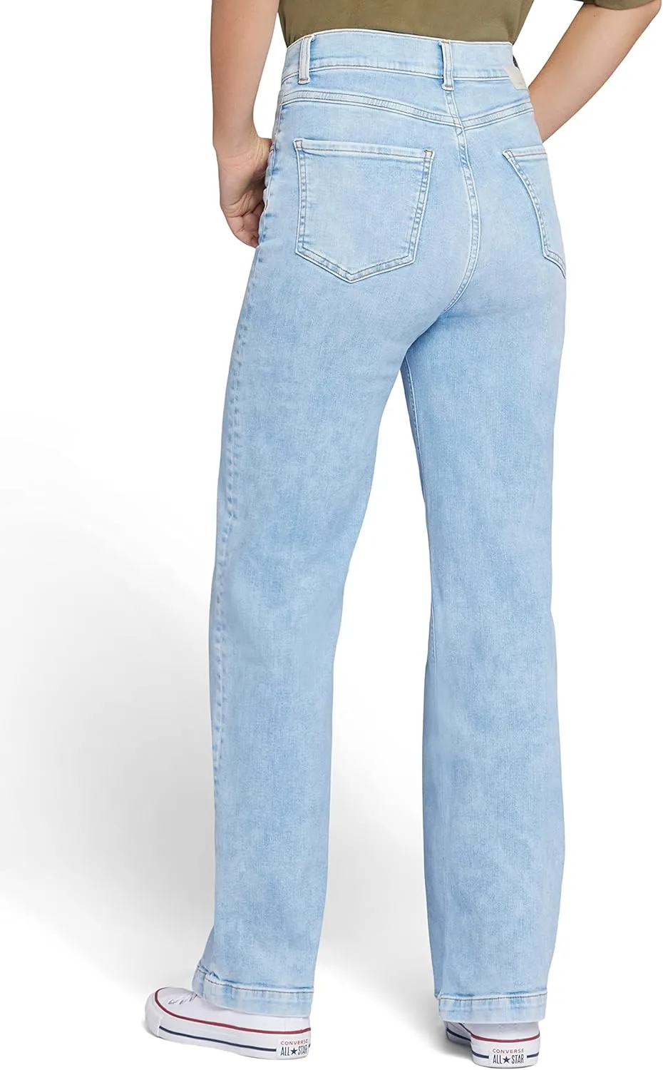 Current/Elliott Womens The Navigator Wide Leg Pant  High Rise Denim for Women