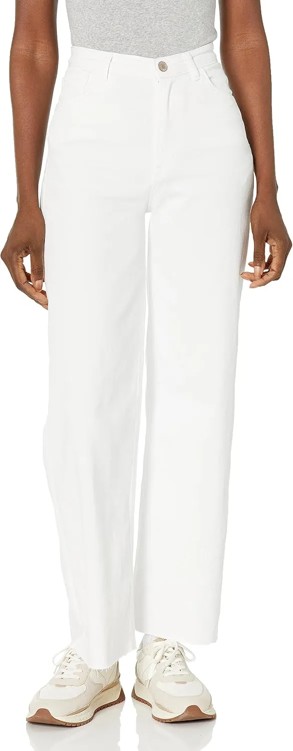 Current/Elliott Womens The Navigator Wide Leg Pant  High Rise Denim for Women