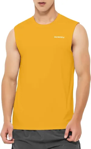DEMOZU Men's Sleeveless Workout Swim Shirt Running Gym Athletic Muscle Tank Top Big and Tall