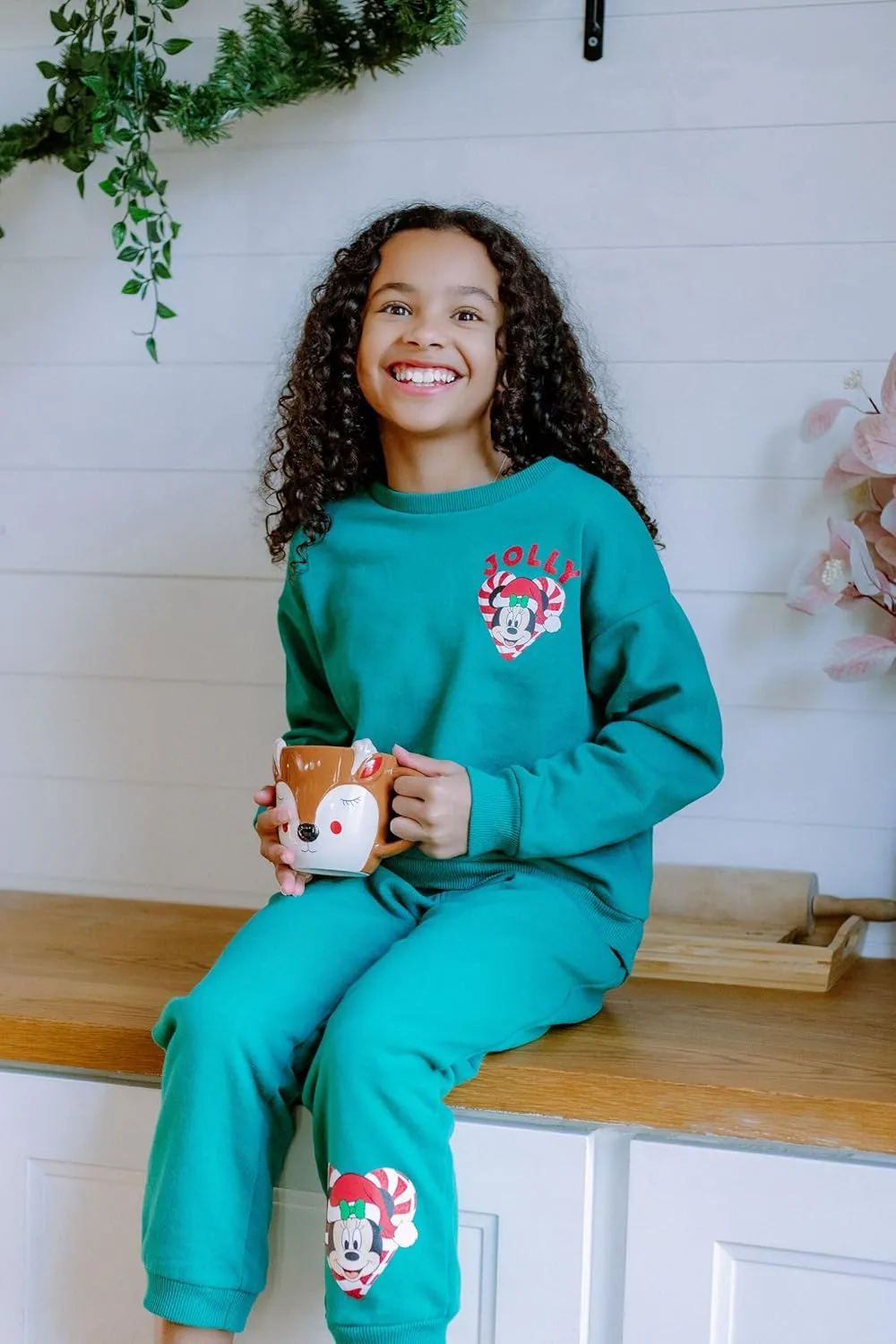 Disney Minnie Mouse Fleece Sweatshirt & Pants Outfit Set Newborn to Big Kid Sizes