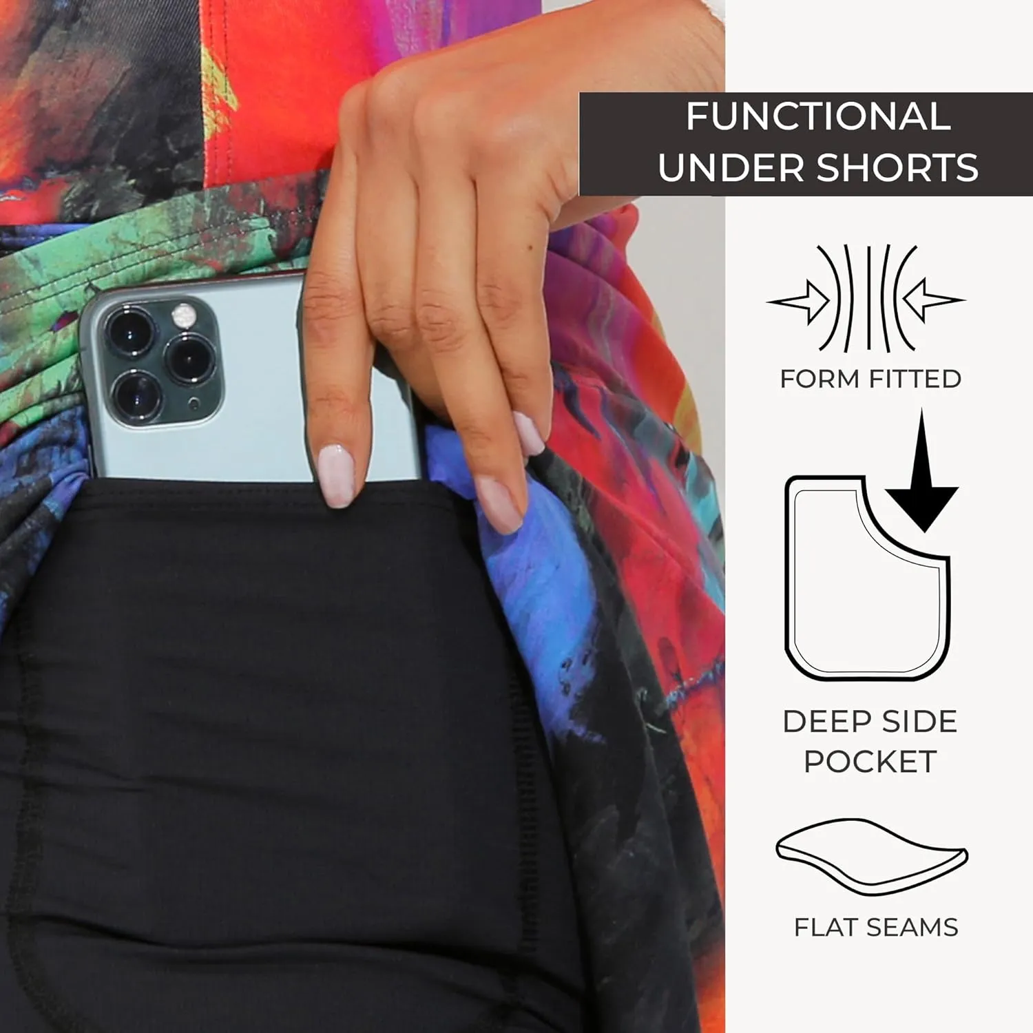 Dona Jo Birdie Skirt/Skort - Athletic Skort for Women - High Waisted Women's Skort with Pockets and Shorts Inside