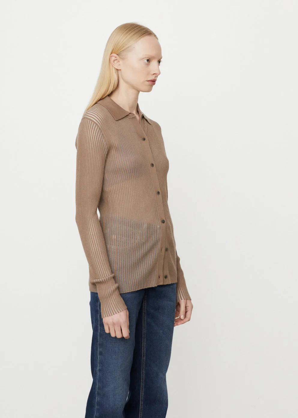 Dorit Knit Button Down Shirt