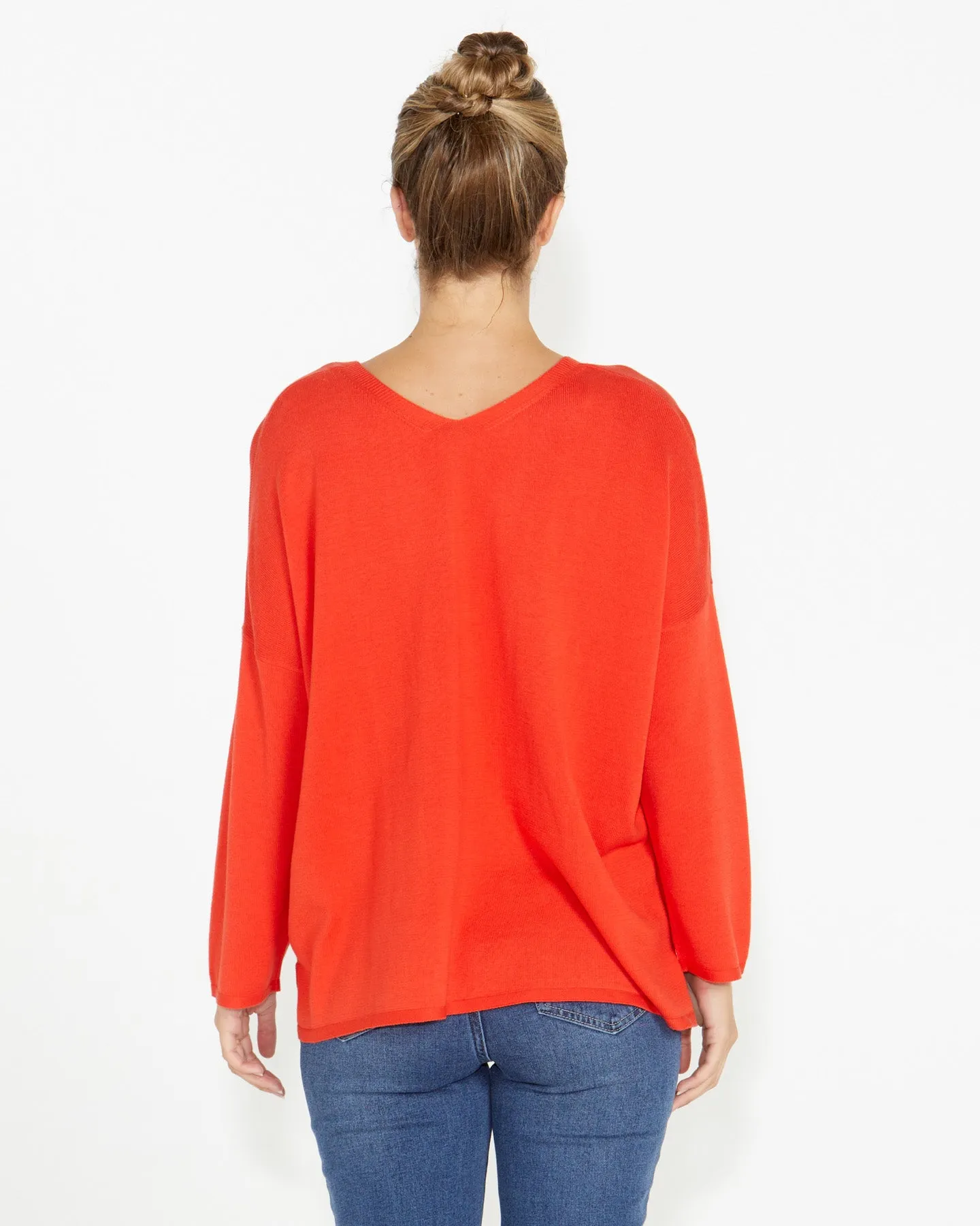 Ellen Reversable Knit Red