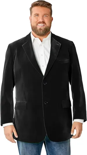 GATMSTZ Big Velvet Blazer for Men Blazer Jackets Mens Sport Coats 2 Buttons Party Wedding Evening Homecoming