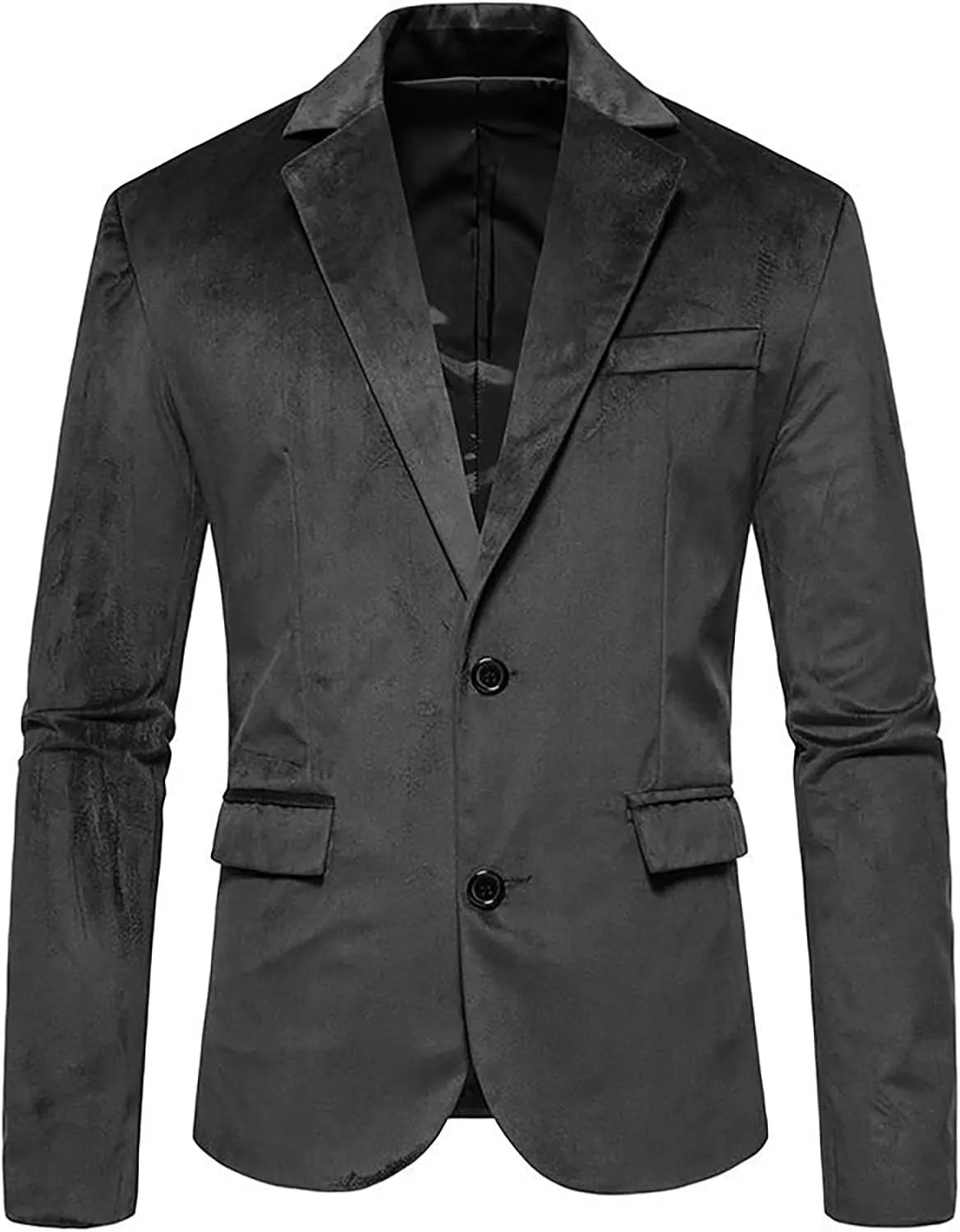 GATMSTZ Big Velvet Blazer for Men Blazer Jackets Mens Sport Coats 2 Buttons Party Wedding Evening Homecoming