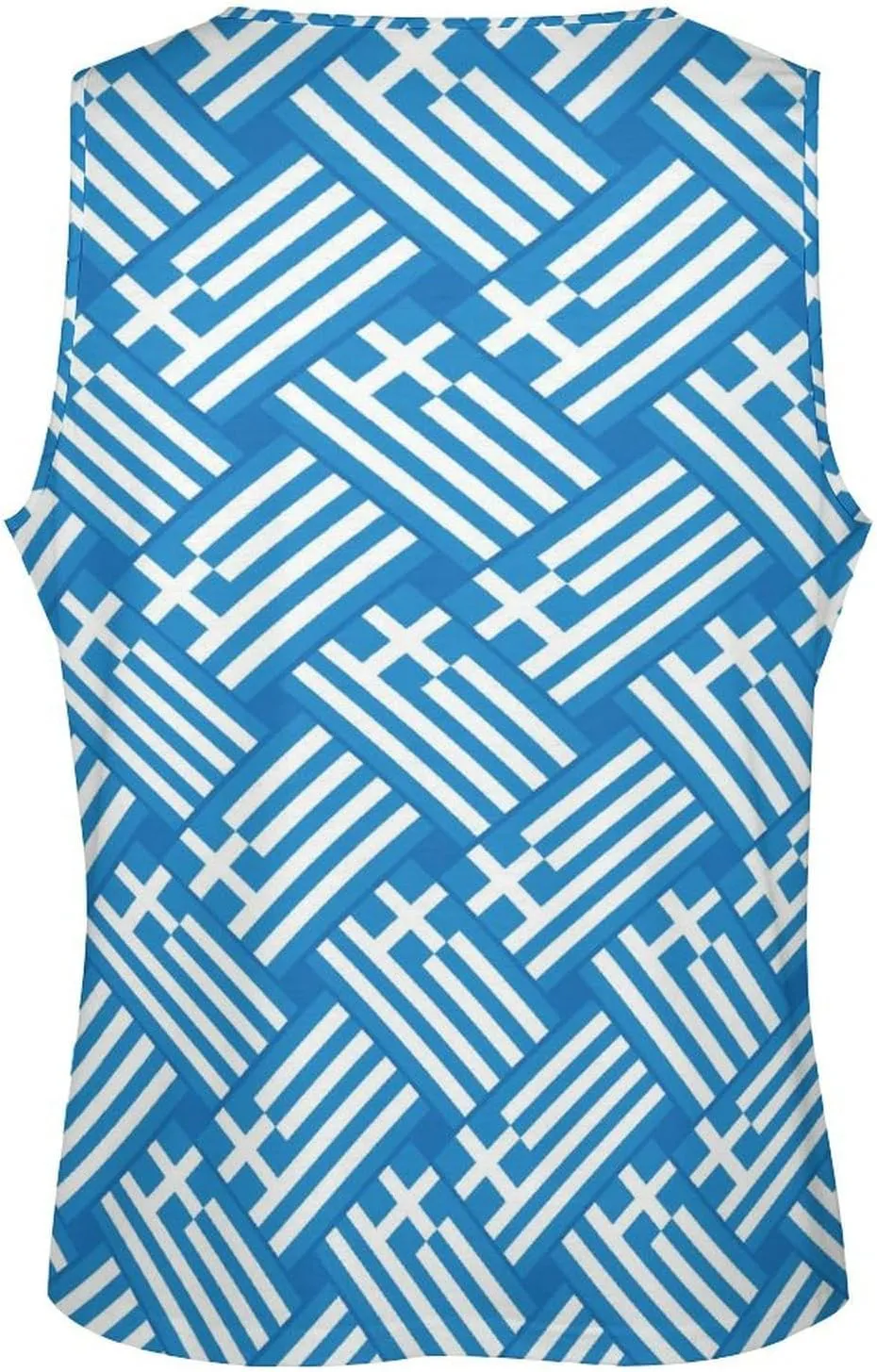 Greek Flag Men's Activewear Tank Tops Gym Sleeveless Muscle T Shirts Workout Tees Vest