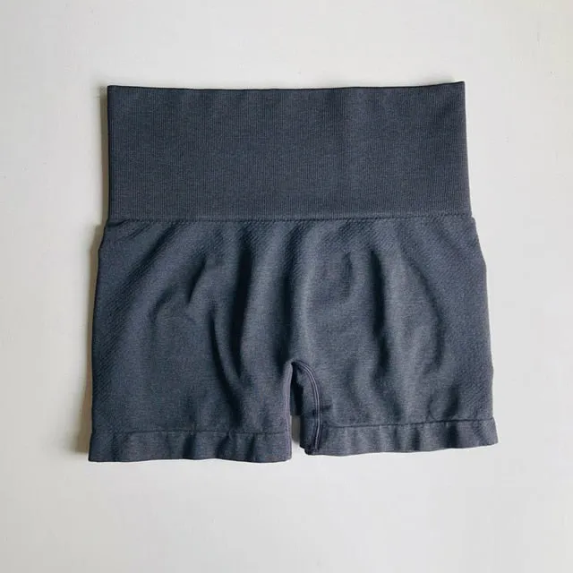 High waist seamless gym shorts