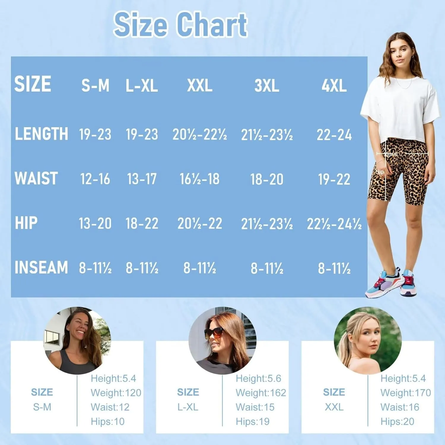 HIGHDAYS 5 Pack Biker Shorts with Pockets for Women - 5"/8" High Waist Spandex Workout Yoga Running Athletic