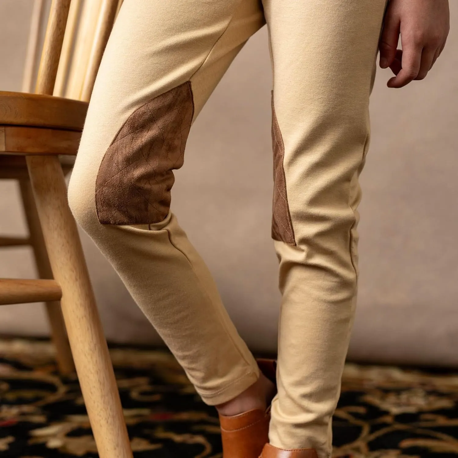 Hope & Henry Girls' Ponte Riding Pants