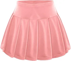 JEATHA Kids Girls Tennis Golf Skirt High Waist Pleated Skort Athletic Sport Skirts with Built in Shorts Gym Activewear