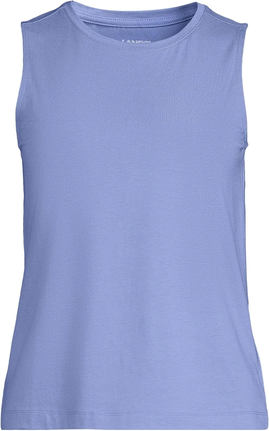 Lands' End Women's Crew Neck Jersey Shell Tank