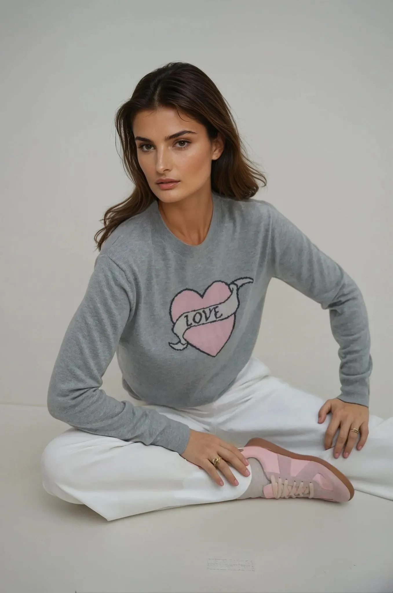 Light Grey Love Pullover
