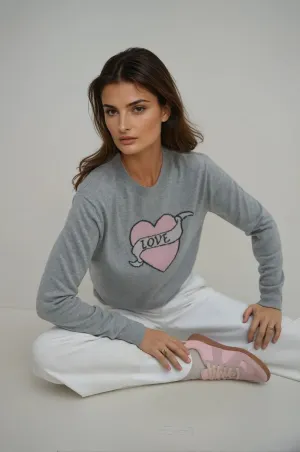 Light Grey Love Pullover