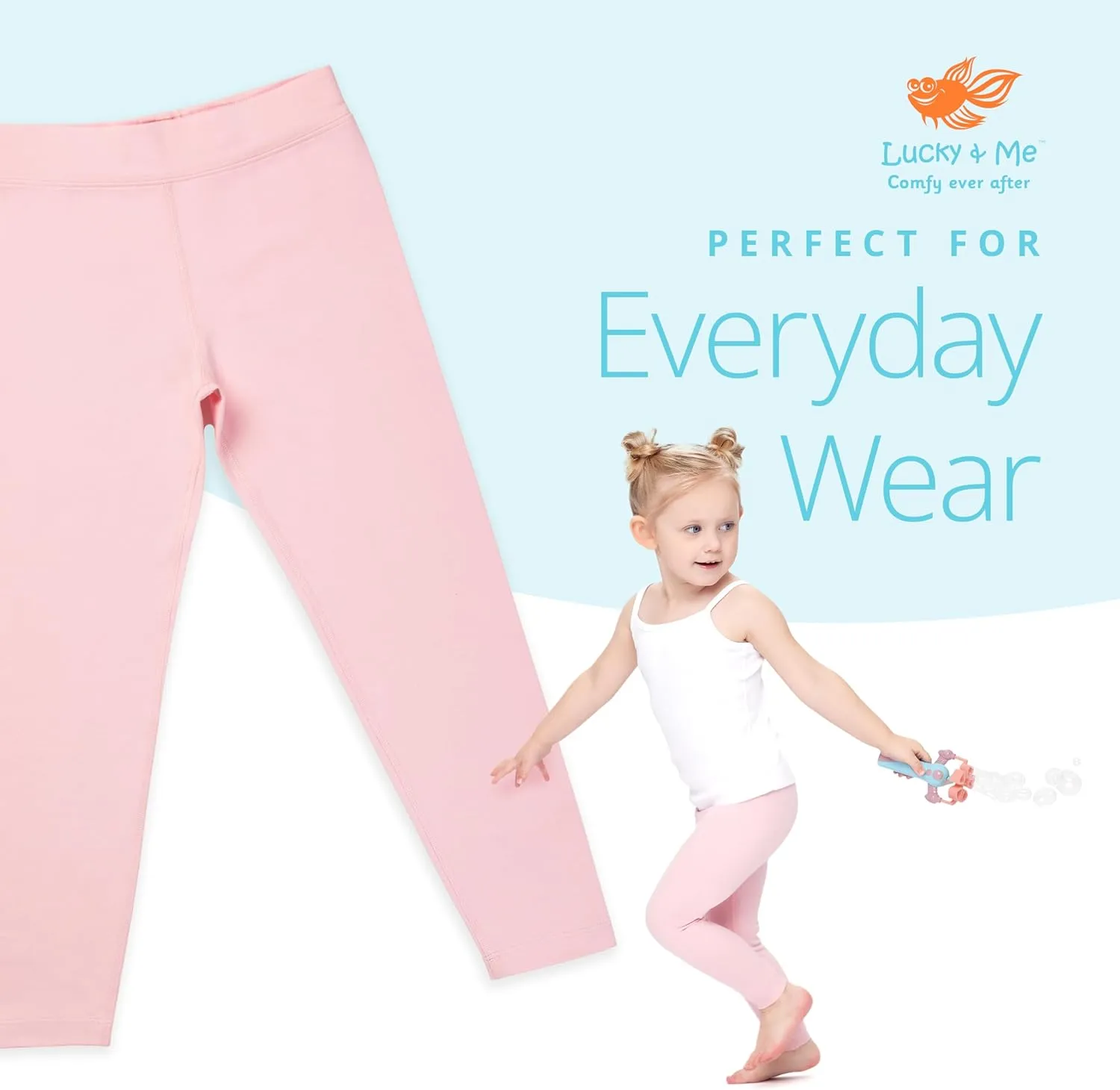 Lucky & Me | Kylie Organic Cotton Girls Leggings | 2-Pack