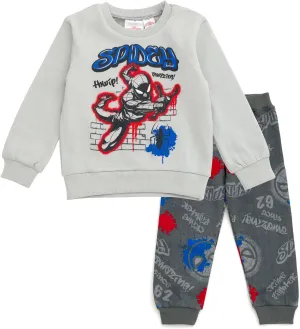 Marvel Spidey and His Amazing Friends Fleece Sweatshirt and Jogger Pants Outfit Set Toddler to Big Kid Sizes (2T - 14-16)