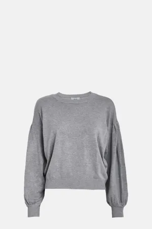 Melea Knit Pullover Light Grey Melange