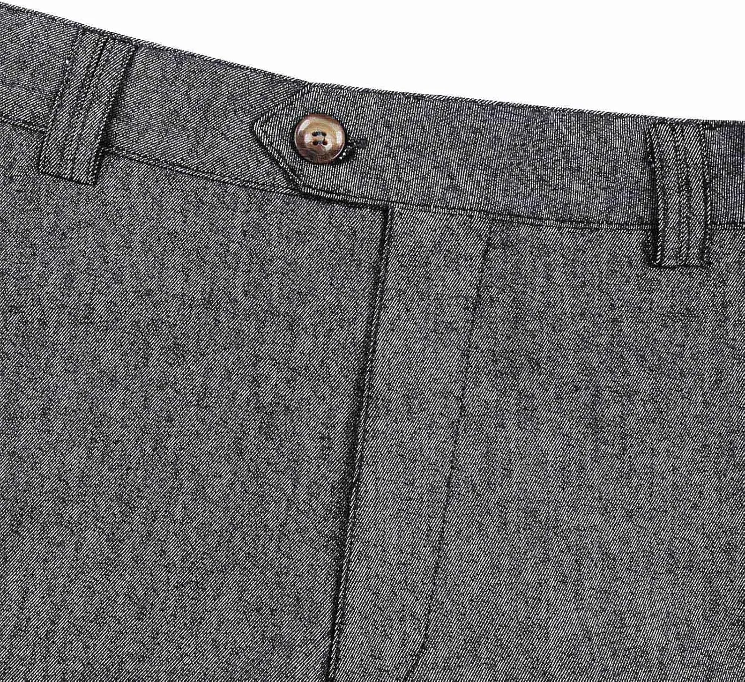 Mens Cotton Blend Chino Pants Slim Fit Flat Front Stretch Skinny Tapered Business Dress Pants Fashion Casual Trousers
