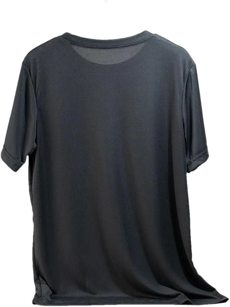 Mens Quick Dry Short Sleeve Sports T Shirt Breathable Gym Running Fitness Workout Jersey Multicolor Activewear