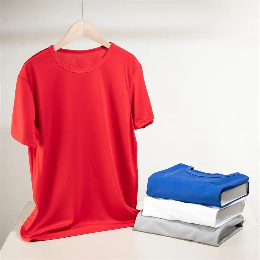Mens Quick Dry Short Sleeve Sports T Shirt Breathable Gym Running Fitness Workout Jersey Multicolor Activewear