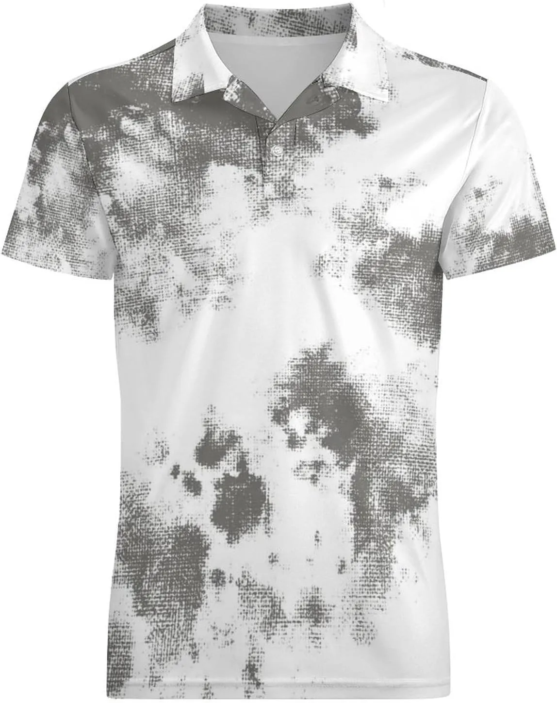 Men's Tie Dye Graphics Polo Shirts Short Sleeve Cool Golf Shirt Quick-Dry Activewear Polos
